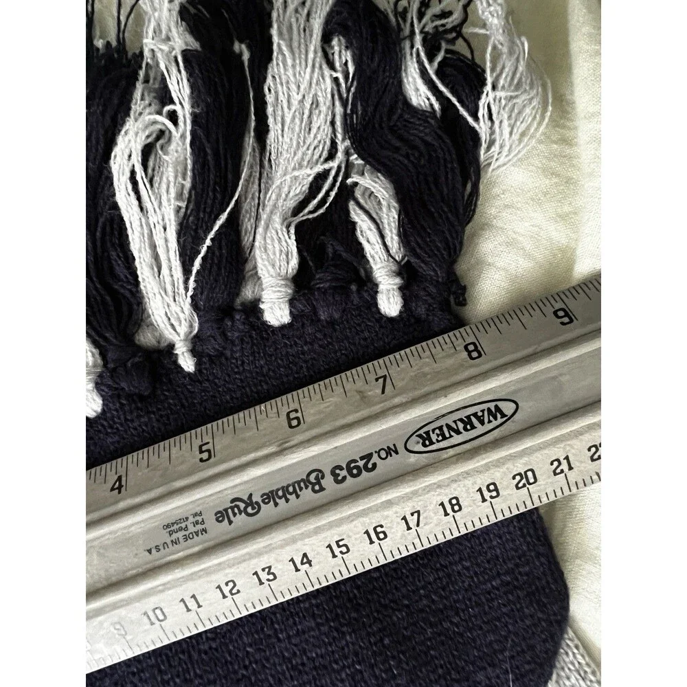 Harry Potter RAVENCLAW Scarf Fringe Broad Striped w/Embroidered patch 72
